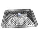 Silver Plated Stainless Steel Hammered Serving Tray with Lid 36*27*7 cm (Ctn Box 50 units)