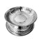 Silver Plated Stainless Steel Biryani Plate with Lid 40 cm (Ctn Box 24 units)