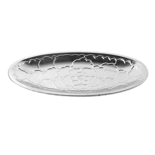 Silver Plated Stainless Steel Oval Serving Plate 45 cm (Ctn Box 100 units)