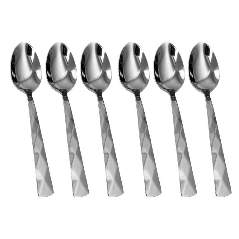Stainless Steel Dessert Spoon Set of 6 Pcs 13 cm  (Ctn Box 100 units)