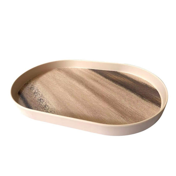 High Quality Marble Pattern Oval Melamine Serving Tray 35*23 cm (Ctn Box 36 units)
