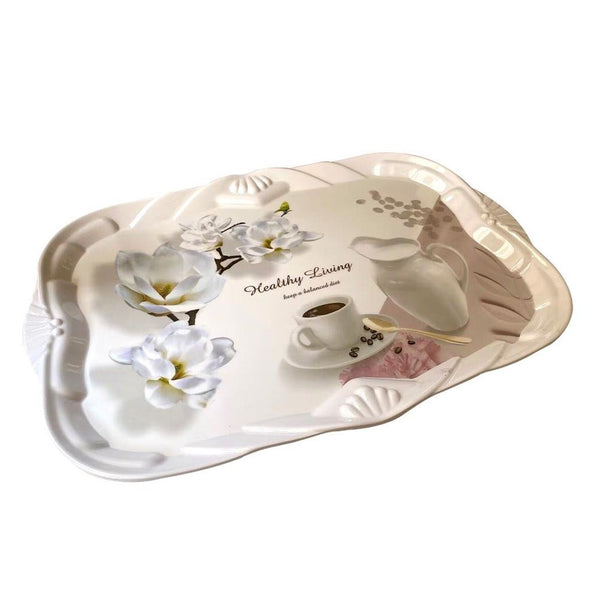High Quality Marble Pattern Rectangular Melamine Serving Tray 43*31 cm (Ctn Box 36 units)