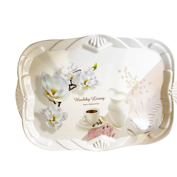 High Quality Marble Pattern Rectangular Melamine Serving Tray 51*36 cm (Ctn Box 30 units)