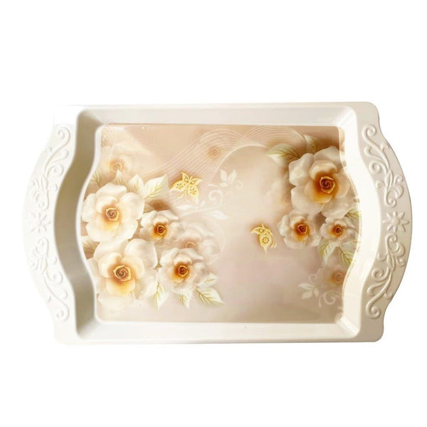 High Quality Marble Pattern Rectangular Melamine Serving Tray 40*26 cm (Ctn Box 60 units)