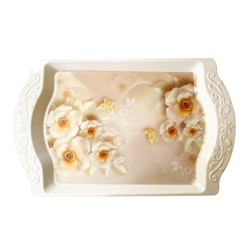 High Quality Marble Pattern Rectangular Melamine Serving Tray 40*26 cm (Ctn Box 60 units)