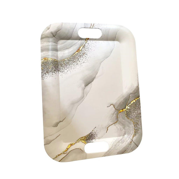 High Quality Marble Pattern Rectangular Melamine Serving Tray 58*42 cm (Ctn Box 20 units)