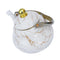 White Abstract Enamel Stovetop Tea Pot Kettle 2.0L cm (Ctn Box 18 units)