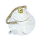 White Abstract Enamel Stovetop Tea Pot Kettle 2.5L cm (Ctn Box 18 units)