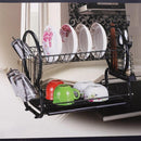 Black Metal Dish Rack Cutlery Holder 42*26*38 cm (Ctn Box 10 units)