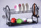 Black Metal Dish Rack Cutlery Holder 56*26*41 cm (Ctn Box 8 units)