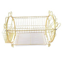 Gold Metal Dish Rack Cutlery Holder 42*30.5*37 cm (Ctn Box 6 units)