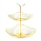 Gold Metal Multi Layer Swing Fruit Basket 27.5*27.5*35 cm (Ctn Box 12 units)