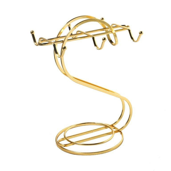 Gold Metal Mug Holder Cup Holder 16*14*25 cm (Ctn Box 24 units)