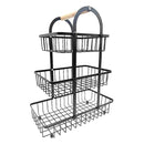 Black Metal Multi Layer Swing Fruit Basket 32*17*42 cm (Ctn Box 12 units)