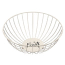 White Metal Fruit Basket 28*13 cm (Ctn Box 48 units)