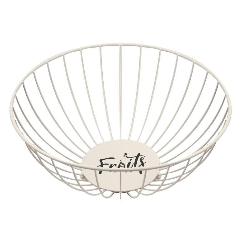 White Metal Fruit Basket 28*13 cm (Ctn Box 48 units)