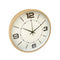 Minimalist Design Light Brown Round Analog Wall Clock 25*35 cm (Ctn Box 20 units)