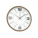 Minimalist Design Brown Round Analog Wall Clock 25*35 cm (Ctn Box 20 units)