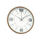 Minimalist Design Brown Round Analog Wall Clock 25*35 cm (Ctn Box 20 units)
