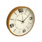 Minimalist Design Timber Round Analog Wall Clock 25*35 cm (Ctn Box 20 units)