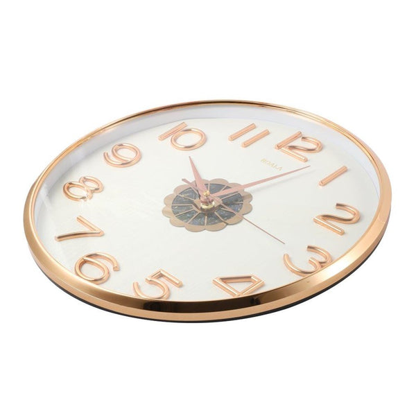 Decorative White Round Analog Wall Clock with Pendulum  35*76 cm (Ctn Box 10 units)