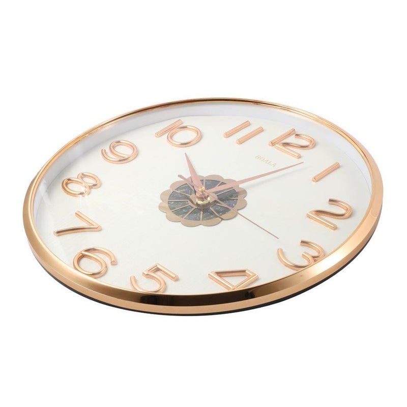 Decorative White Round Analog Wall Clock with Pendulum  35*76 cm (Ctn Box 10 units)