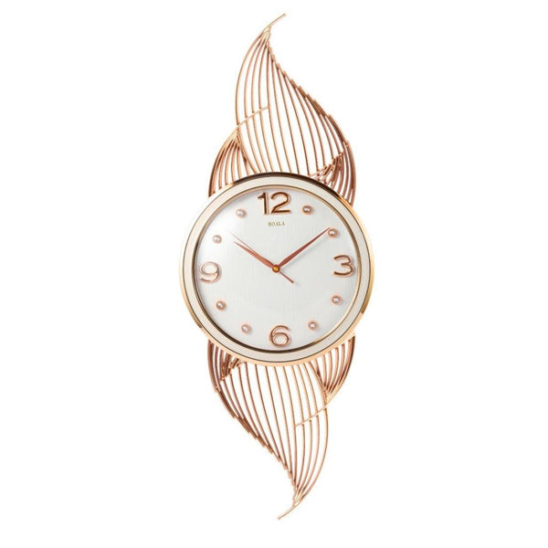 Decorative Abstract Design Round Gold Frame Wall Clock 33*82 cm (Ctn Box 12 units)