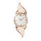 Decorative Abstract Design Round Gold Frame Wall Clock 33*82 cm (Ctn Box 12 units)