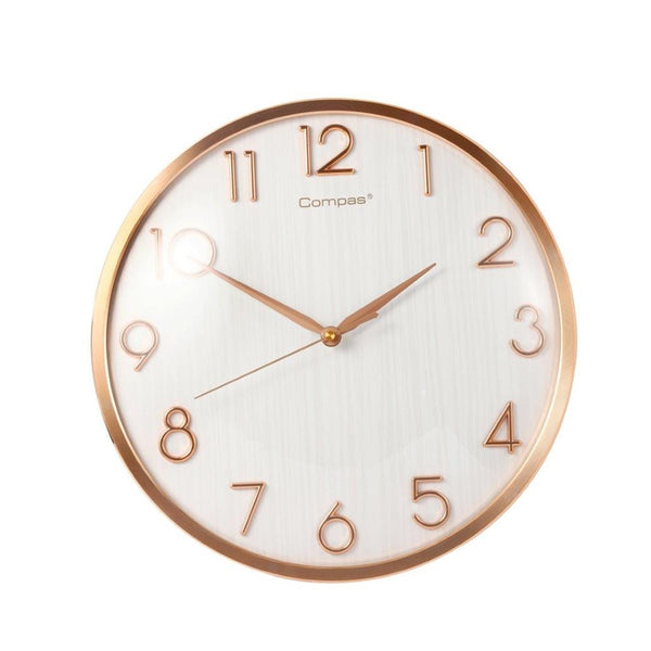 Minimalist Design White Round Analog Wall Clock 36 cm  (Ctn Box 10 units)