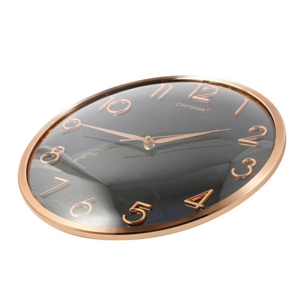 Minimalist Design Black Round Analog Wall Clock 36 cm  (Ctn Box 10 units)