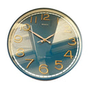 Minimalist Design Blue Round Analog Wall Clock 40 cm  (Ctn Box 10 units)