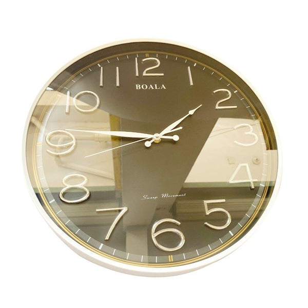 Minimalist Design Black and White Round Analog Wall Clock 40 cm  (Ctn Box 10 units)