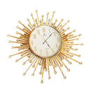 Abstract Design Gold and White Round Analog Wall Clock 64.5*64.5 cm (Ctn Box 12 units)