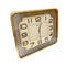 Minimalist Design Gold and White Rectangle Analog Wall Clock 37*42 cm (Ctn Box 10 units)