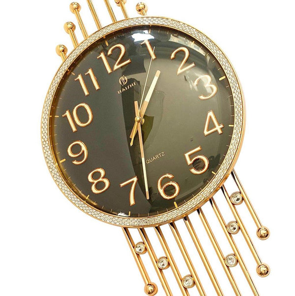 Abstract Design Black Round Analog Wall Clock 73.5*32 cm (Ctn Box 12 units)