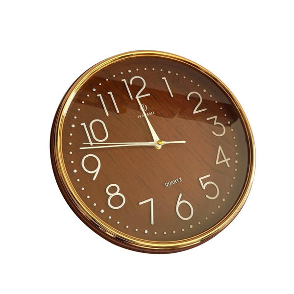 Minimalist Design Coffee Round Analog Wall Clock 31 cm (Ctn Box 30 units)