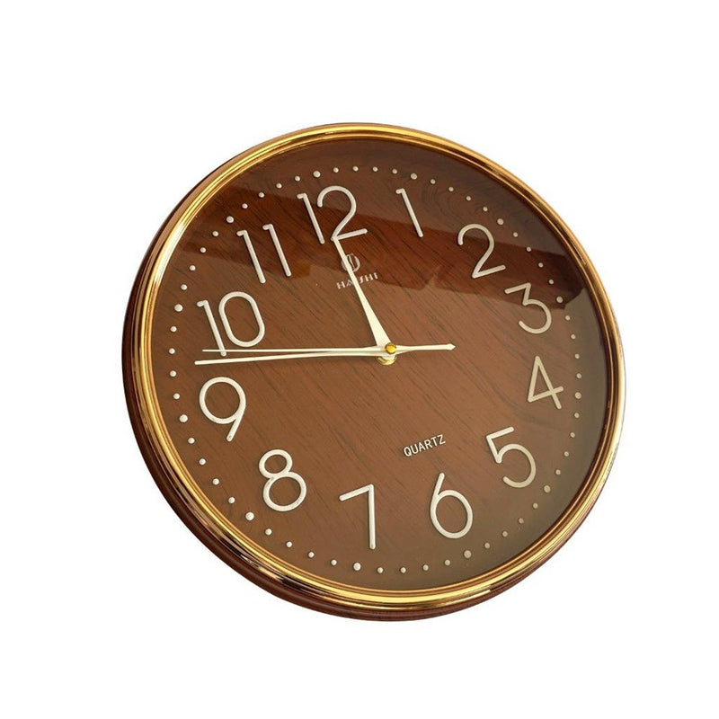 Minimalist Design Coffee Round Analog Wall Clock 31 cm (Ctn Box 30 units)