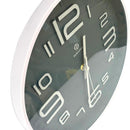 Minimalist Design Grey Round Analog Wall Clock 30*30 cm (Ctn Box 30 units)