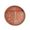 Minimalist Design Red Round Analog Wall Clock 30*30 cm (Ctn Box 30 units)