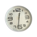Minimalist Design White Round Analog Wall Clock 30*30 cm (Ctn Box 30 units)