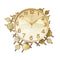 Decorative Abstract Design White Round Analog Wall Clock 60*60 cm (Ctn Box 10 units)