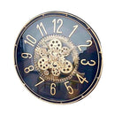 Modern 3d Skeleton Black Gold Mechanical Display Wall Clock 50 cm  (Ctn Box 8 units)