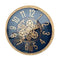 Modern 3d Skeleton Black Gold Mechanical Display Wall Clock 50 cm  (Ctn Box 8 units)