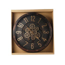 Antique Analog 3d Royal Vintage Metallic Brown Wall Clock  50 cm  (Ctn Box 8 units)