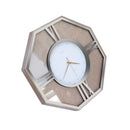 Decorative Hexagonal Shape Golden Glitter Design Analog Deco Wall Clock 47 cm  (Ctn Box 8 units)