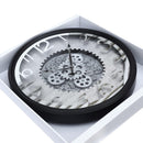 Decorative Round Shape Beige Glitter Design Analog Deco Wall Clock 50 cm  (Ctn Box 8 units)