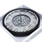 Decorative Round Shape Beige Glitter Design Analog Deco Wall Clock 50 cm  (Ctn Box 8 units)