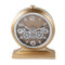 Decorative Round Shape Gold Glitter Design Analog Deco Wall Clock  27*31 cm  (Ctn Box 12 units)
