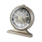 Decorative Round Shape Silver Glitter Design Analog Deco Wall Clock  27*31 cm  (Ctn Box 12 units)
