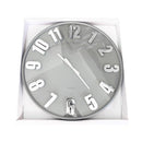Minimalist Design Grey Metal Round Analog Wall Clock 75 cm  (Ctn Box 4 units)